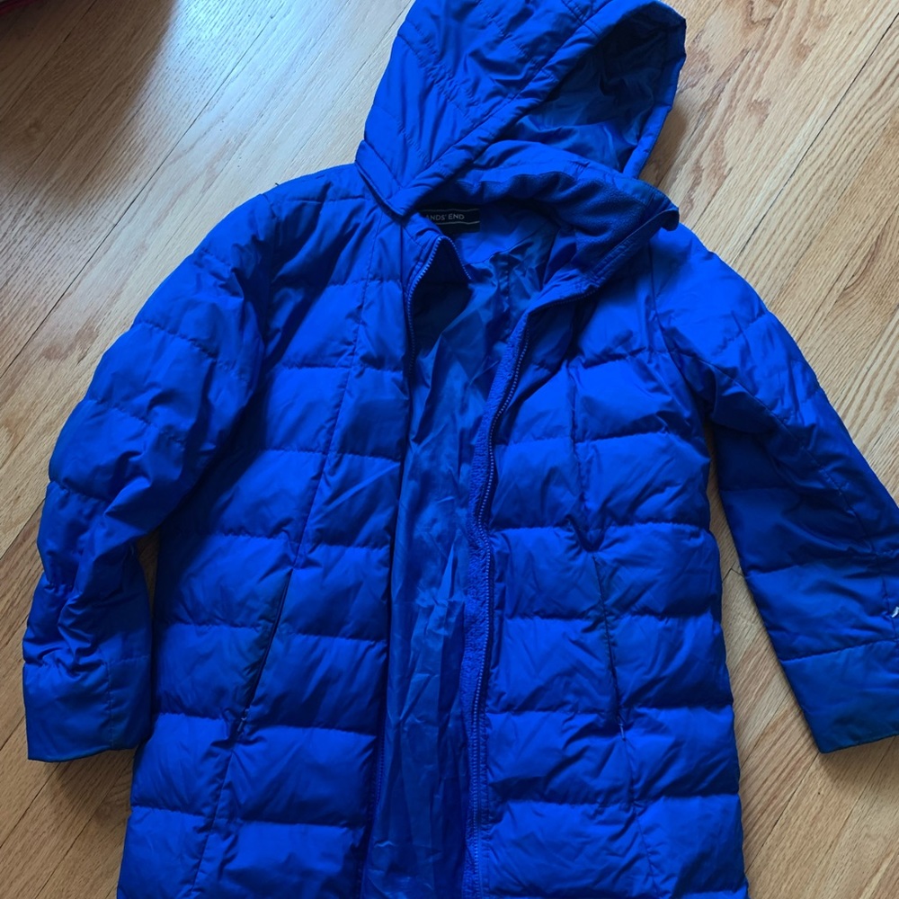 Blue Winter Puffer Coat
